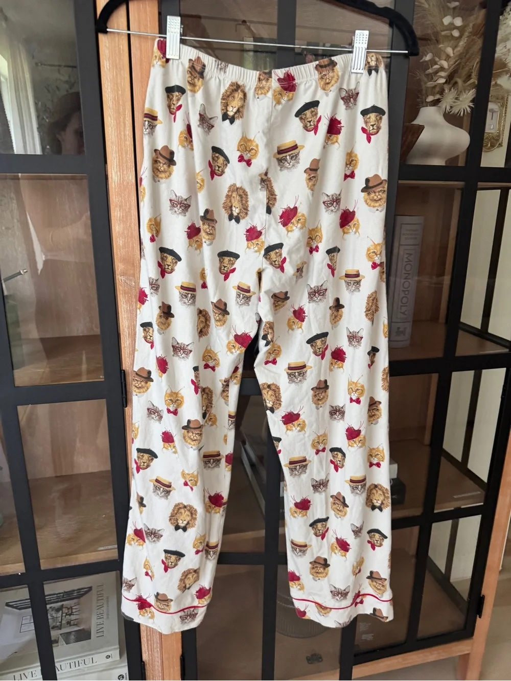 Bedhead pajamas cats funny print pants lions sunglasses hats novelty bowtie